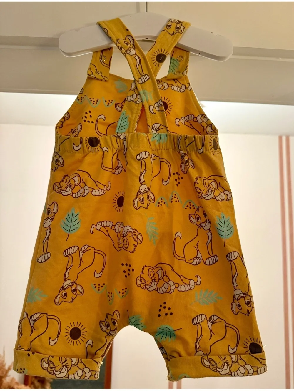 Disney Lion king Simba Romper Sz 6-9 Months EUC
